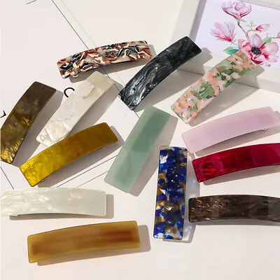 Hair Barrette Clip French Clips Barrettes Slide Slides Vintage Marble Texture  ♪ • $1.96