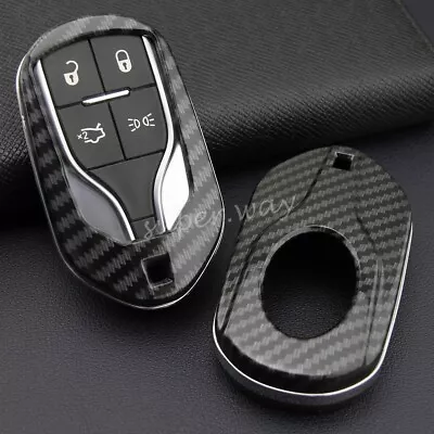 For Maserati Ghibli/Levante/Quattroporte Carbon Fiber Smart Key Case Hard Cover • $23.98