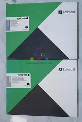 2 New OEM Lexmark 320 420 520 620 MX1200 3200 2300 Black Imaging Unit 52D0Z • $108