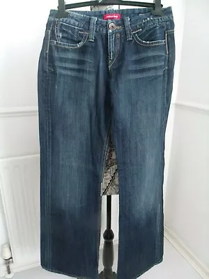 £23 • Buy AMAZING INDIAN ROSE WIDE LEG BLUE JEANS SIZE 30w 32.5 L UK 10 EXCELLENT CONDITIO