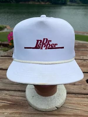 Vintage Dr. Pepper Strap Back Rope Town Talk Hat See Photos • $28