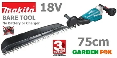 New BareTool MAKITA LXT 75cm 18V Cordless Hedgecutter DUH754SZ 0088381893848 ZTH • £349.97