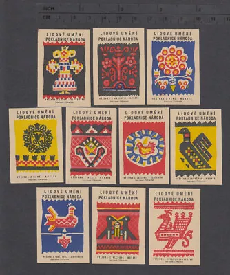 Series Of Old Czechoslovakian Matchbox Labels From 1964 /3261-3270/ • $0.99