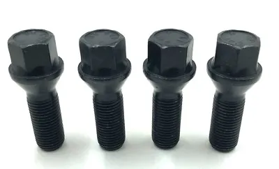 4 X Alloy Wheel Bolts Black Bmw 1 3 5 Series M12 X 1.5 26mm  Nuts Lug Stud  (21) • $11.80