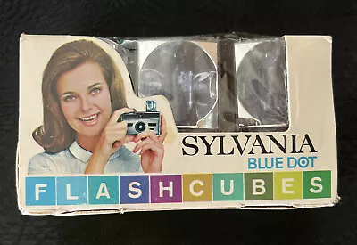 Vintage Sylvania Blue Dot Flashcubes 3 Cubes / 12 Flashes For Camera New In Box • $9.99