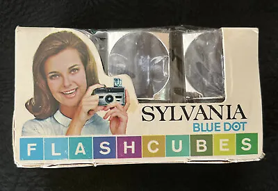 $12.99 • Buy Vintage Sylvania Blue Dot Flashcubes 3 Cubes / 12 Flashes - In Box