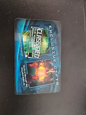 BLIZZCON 2011 WoW WORLD OF WARCRAFT MURKABLO PET LOOT CARD CODE - UNUSED/NEW • $150