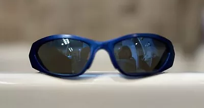 Balenciaga Mirror Sunglasses Unisex Blue Titanium New (Orig. $765) • $454.95