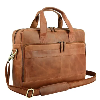 Leather Laptop Briefcases Messenger Bag Best Office School College Satchel Bag25 • $124.42