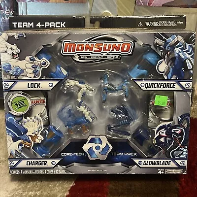 Monsuno Combat 4-Pack Figures Charger Lock Glowblade Quick Force Action Pack • $50