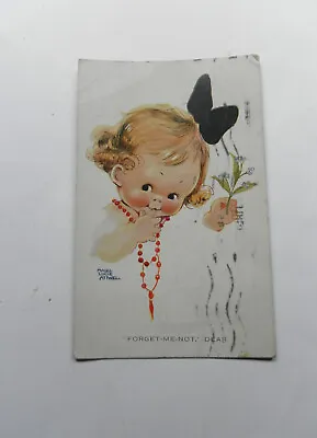 Postcard Mabel Lucie Attwell  Forget-Me-Not Dear-1927-No.953-With Post Stamp • £6.50