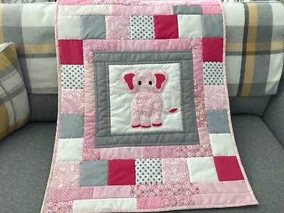 Handmade Hand Quilted Patchwork Baby Quilt • £30