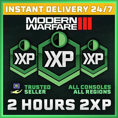 Call Of Duty Modern Warfare 3 🔥 2 HOURS Double XP 🔥 MW3 MWIII GLOBAL CODE 2XP • £1.80