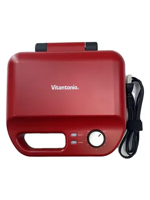 Vitantonio VWH-50-R Waffle & Hot Sandwich Bakers AC100V 50/60Hz Japan Used • $90