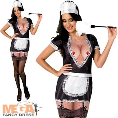 £14.99 • Buy Sexy French Maid Ladies Fancy Dress Hen Party Womens Adults Costume Outfit New