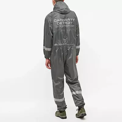 CARHARTT WIP PACKABLE RAIN SUIT THYME/REFLECTIVE One Size • $124.72