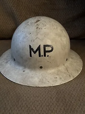 Original Vintage Army Corp Of Engineers Military MP Helmet Hard Hat Shipyard • $129.99