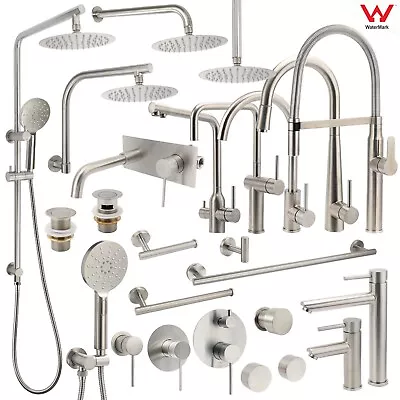 Brushed Nickel Basin Mixer Pull Out Kitchen Sink Tap Spout Shower Set Rail Hook • $35