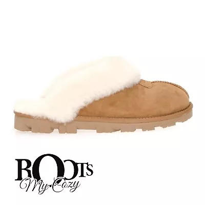 Ugg Coquette Chestnut Suede Sheepskin Comfort Women's Slippers Size Us 9 New • $109.99