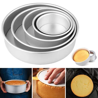 4/6/8/10 Inch Cake Mold Aluminium Alloy Round DIY Cake Mould Baking Tin Pan AU • $12.99