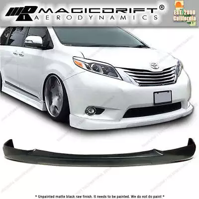 For 11-17 Toyota Sienna LE CityKruiser CK VIP Style Front Bumper Lip Body Kit • $129.88