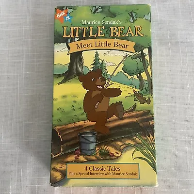 Maurcie Sendak's Meet Little Bear VHS Nick Jr. Orange Videocassette Gone Fishing • $6.49