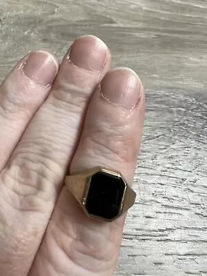 Vintage Onyx Ring Size 6.5 Pinky Jewelry Bin 53  • $139.30