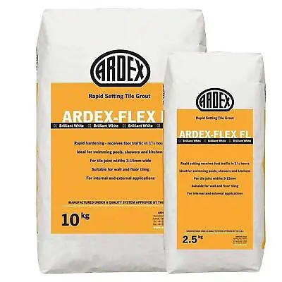 £39.36 • Buy Ardex Flex FL Tile Grout Flexible Rapid Set 35 Colours 2.5kg, 10kg