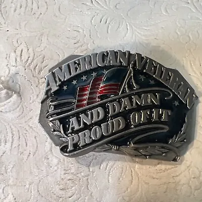 American Veteran Belt Buckle !!see Pictures!! *knifes • $15