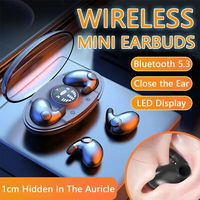 Invisible Sleep Earphone Noise Cancelling IPX5 Bluetooth Earbuds Double Wireless • $14.99