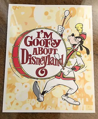 Vintage I’m Goofy About Disneyland Poster-Late 1970’s Excellent Condition- Rare! • $69.99