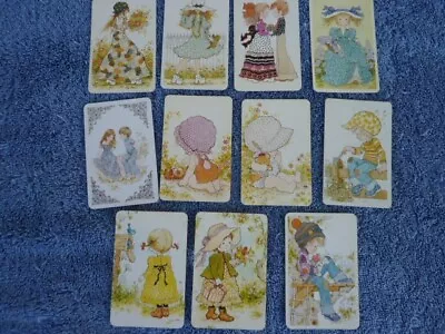$8 • Buy Large Lot 11 Sarah Kay Blank Backs GENUINE VINTAGE SINGLE Swap Playing Cards *GP