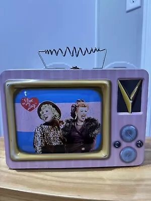 I Love Lucy TV Show Tin Lunch Box Console TV Style 10  × 7.5   • $21.88