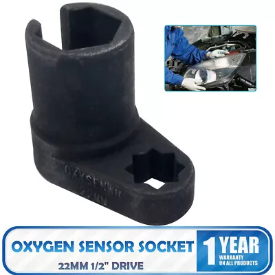 22mm 1/2  Drive O2 Oxygen Sensor Socket Remover Wrench Removal Nut Offset Tool • $24.59