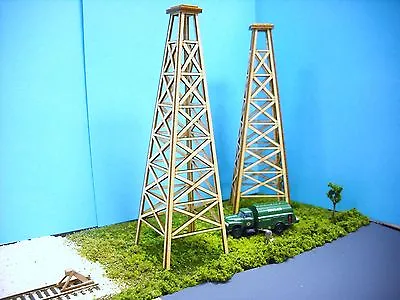 N SCALE  ** Laser Cut ** Two Oil Derrick Kit  • $21.95