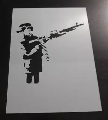 Child Soldier Stencil - 6 Mil 8 X 11 • $7