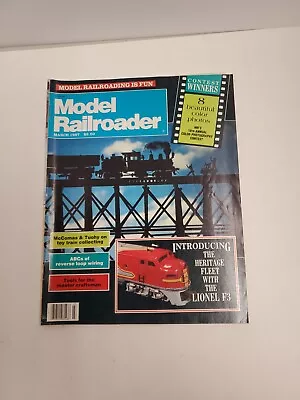  Model Railroader Magazine March 1987 • $3.49