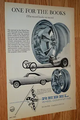 1965 Chevy Impala Rebel Wheel Co Original Vintage Advertisement Print Ad 65 • $11.99