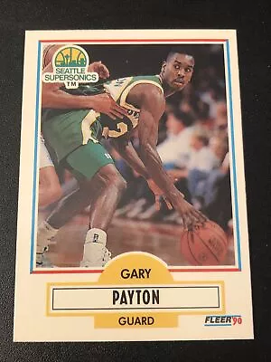 1990-91 Fleer Gary Payton Rookie #U-92 • $3.25