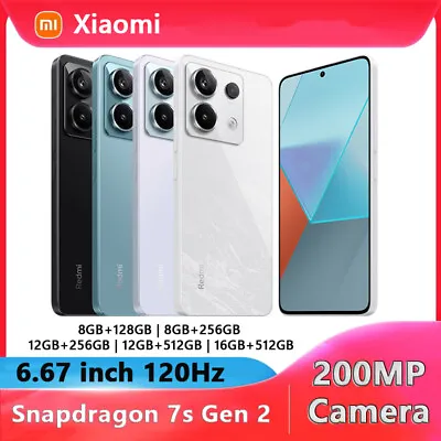 Xiaomi Redmi Note 13 Pro 5G Phone Snapdragon 7s Gen 2 120Hz 200MP 16GB+512GB NFC • $531.61