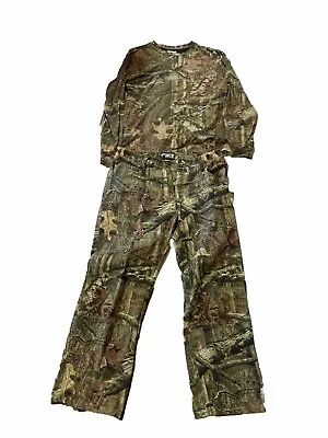 Set Mossy Oak Break Up Infinity Camo Pants Mens 36x30 Hunting Denim + XL T-shirt • $19.99