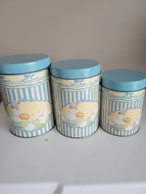 VINTAGE - Nesting Kitchen Tin Set - GOOSE GIRL 1990 By House Of Lloyd. D • $12