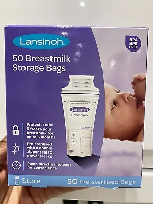 Lansinoh Breastmilk Storage Bags (50 Pieces) • £10