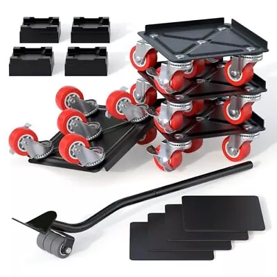 Furniture Lift Mover Tool Set-3000 Lb5-Wheel Heavy-Duty Furniture Dolly With • $54.99