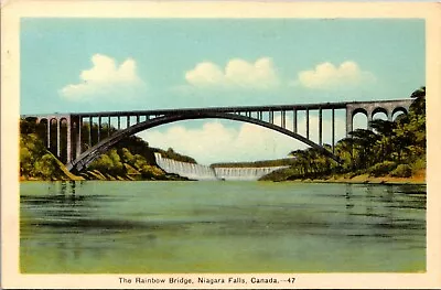 Canada Ontario Niagara Falls Rainbow Bridge Unposted 1915-1930 Vintage Postcard • $7.89