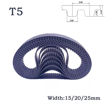 T5 - Timing Belt Trapezoidal Tooth Close Loop Rubber Timing Belt Width 15-25mm  • $5.19