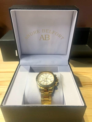 £573.50 • Buy André Belfort Gold And White Watch