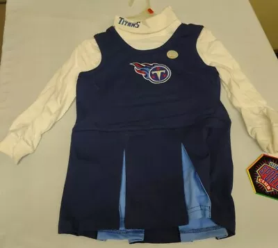 $12.99 • Buy Officially Licensed NFL Tennessee Titans Girls Toddler Cheerleader Outfit NWT