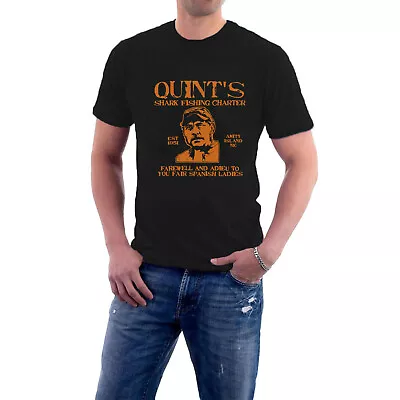 Quint's Shark Fishing Charter T-shirt Jaws Movies Tribute Tee By Sillytees • £14