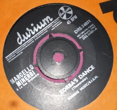 Marcelo Minerbi - Zorbas Dance - Drs54001 From 1965 - Durium Label - • £3.99